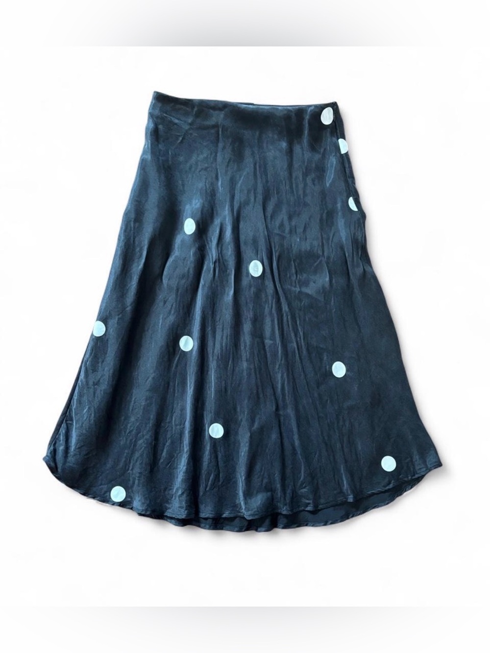 H&M NWT polka dot draped skirt size 6 - Picture 2 of 8